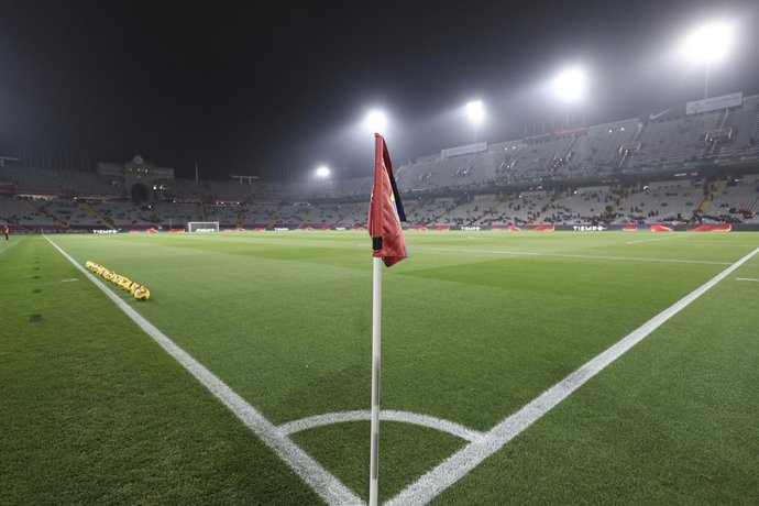 Vista geral durante a partida de futebol da Liga Espanhola, LaLiga EA Sports, disputada entre FC Barcelona e CA Osasuna no Estadi Olimpic Lluis Companys em 08 de março de 2025, em Barcelona, Espanha.