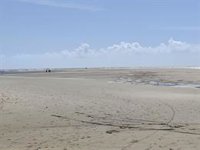 El Portil (Huelva) amplía playa con una lengua de arena pero los vecinos creen que el aporte no estará en verano