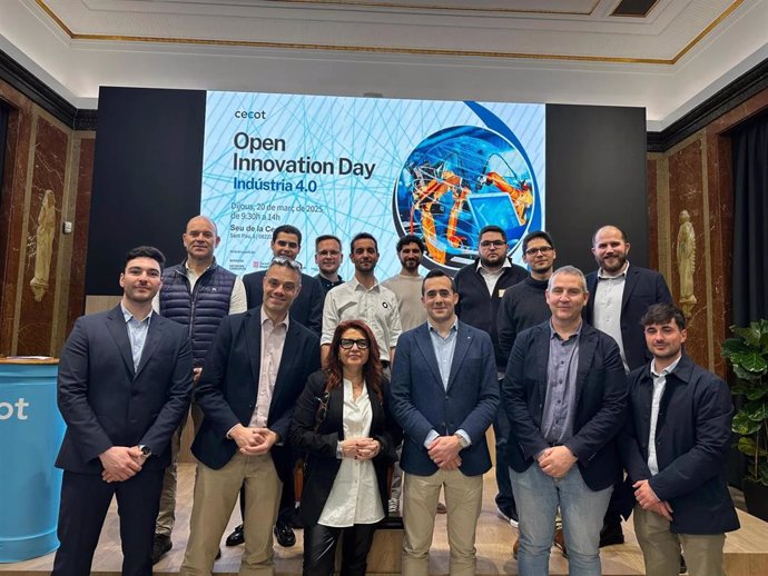 Representantes de empresas emergentes en el Open innivation Day Indústria 4.0 de Cecot