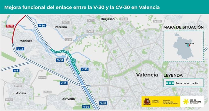 Transportes aprueba el proyecto de trazado para mejorar el enlace entre Quart de Poblet y Mislata por 21 millones
