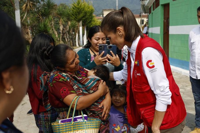 Archivo - Arquivo - Rainha Letizia durante sua viagem de cooperação à Guatemala em 2024