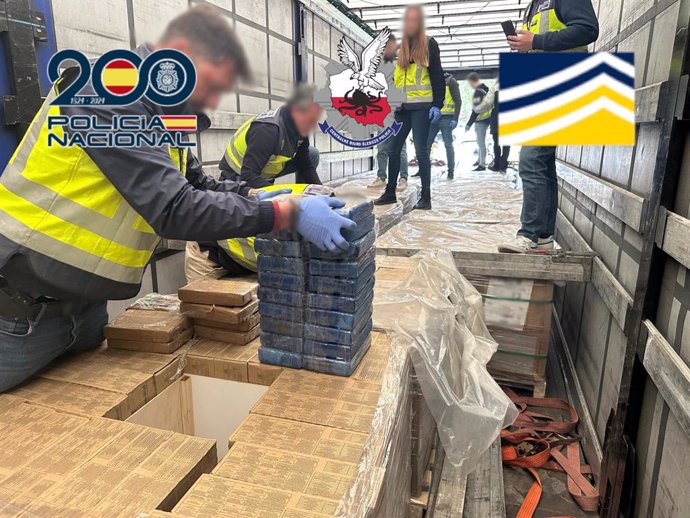 Intervienen 500 kilogramos de cocaína en Barcelona gracias a la colaboración internacional