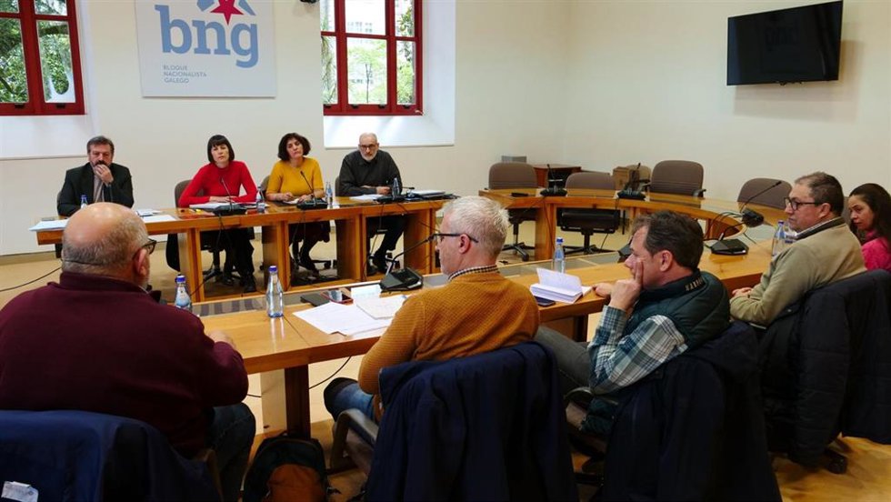 La portavoz nacional del BNG, Ana Pontón, se reúne con representantes de entidades del monte y del ámbito forestal.