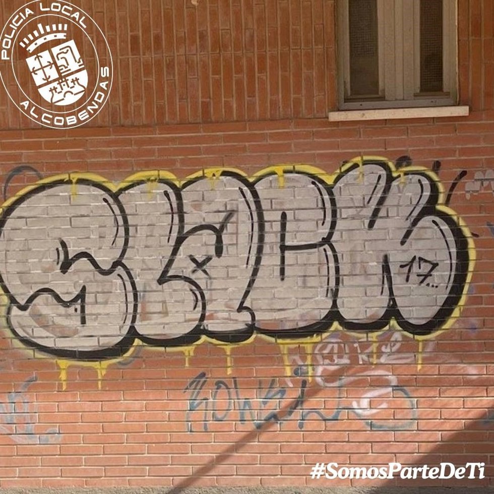Identificado un grafitero acusado de 40 pintadas en Alcobendas
