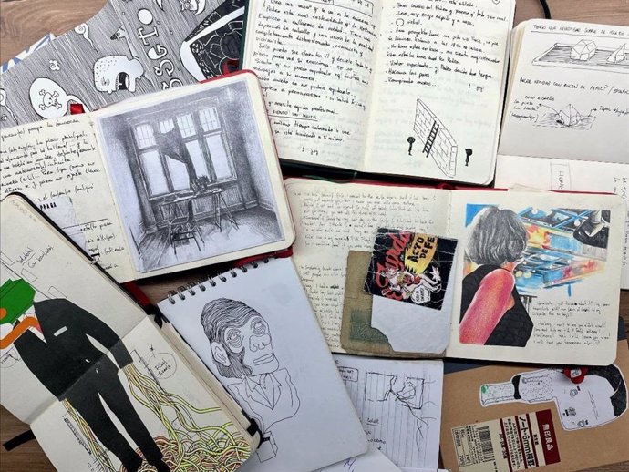 El artista visual Emmanuel Lafont imparte un taller de dibujo como reflexión personal en el Museo Picasso Málaga (MPM).