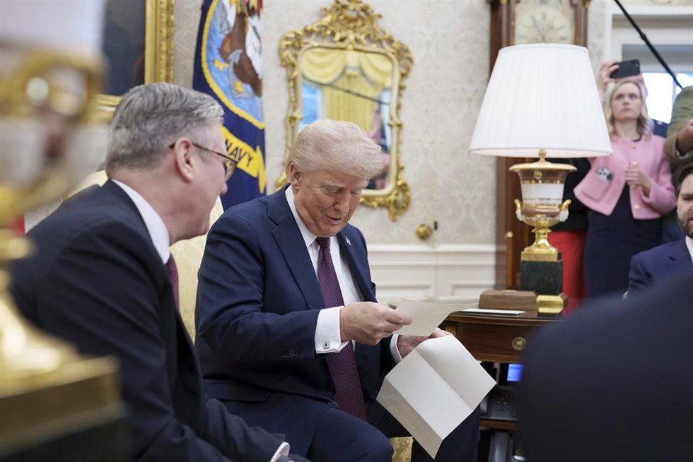Keir Starmer y Donald Trump 