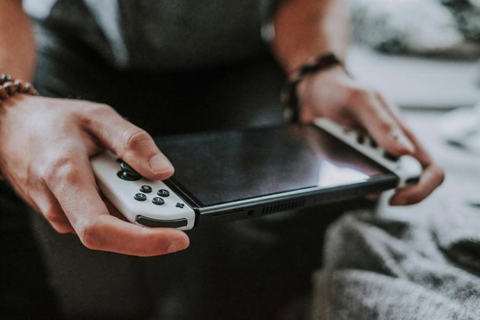 Console de videogame portátil.