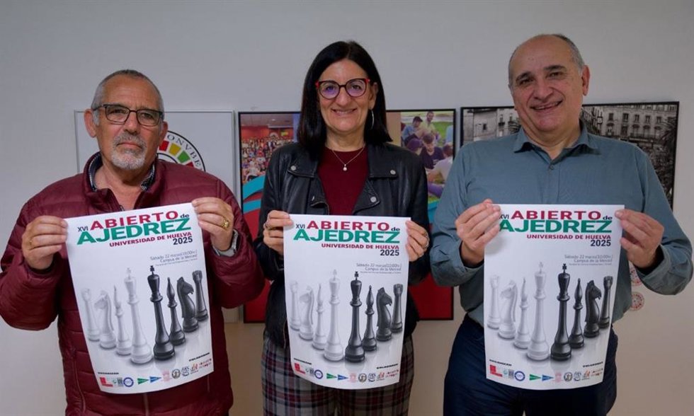 Presentación del XVI Abierto de Ajedrez de la Universidad de Huelva.