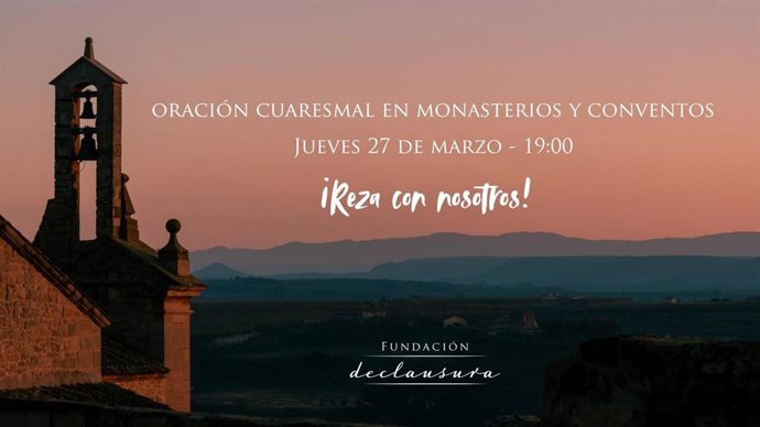 Cartel de la oración cuaresmal.