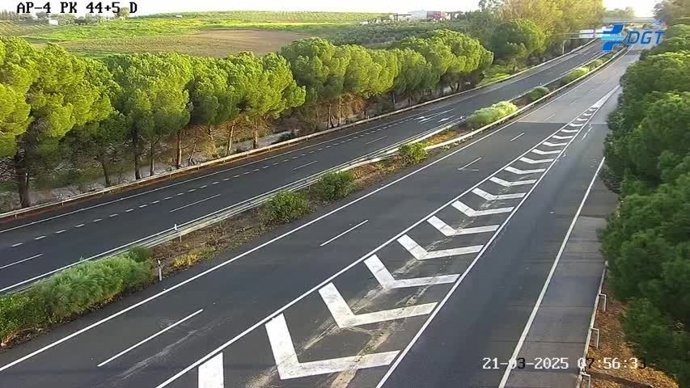 La AP-4 va recuperando la normalidad tras la borrasca