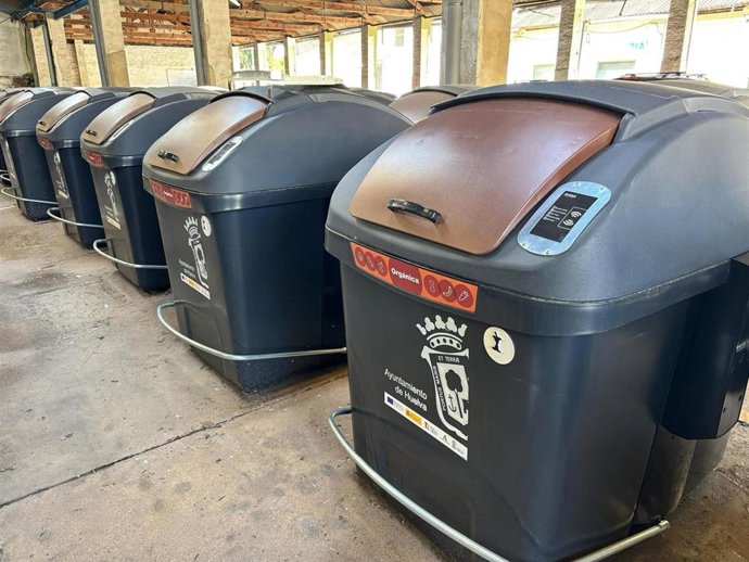 Contenedor marrón en Huelva.