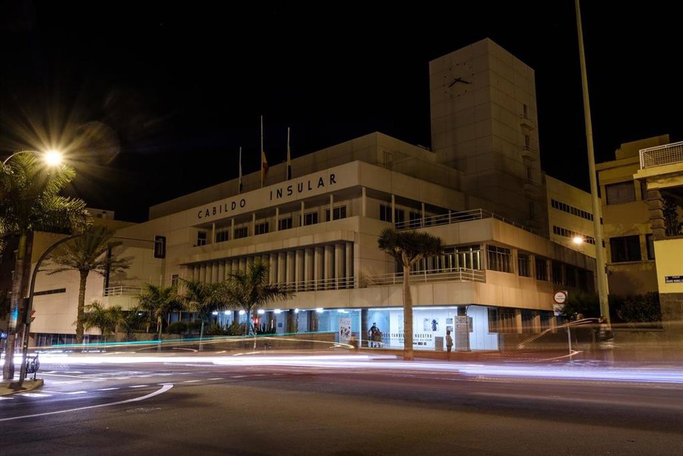 Sede del Cabildo de Gran Canaria apagada en otro año