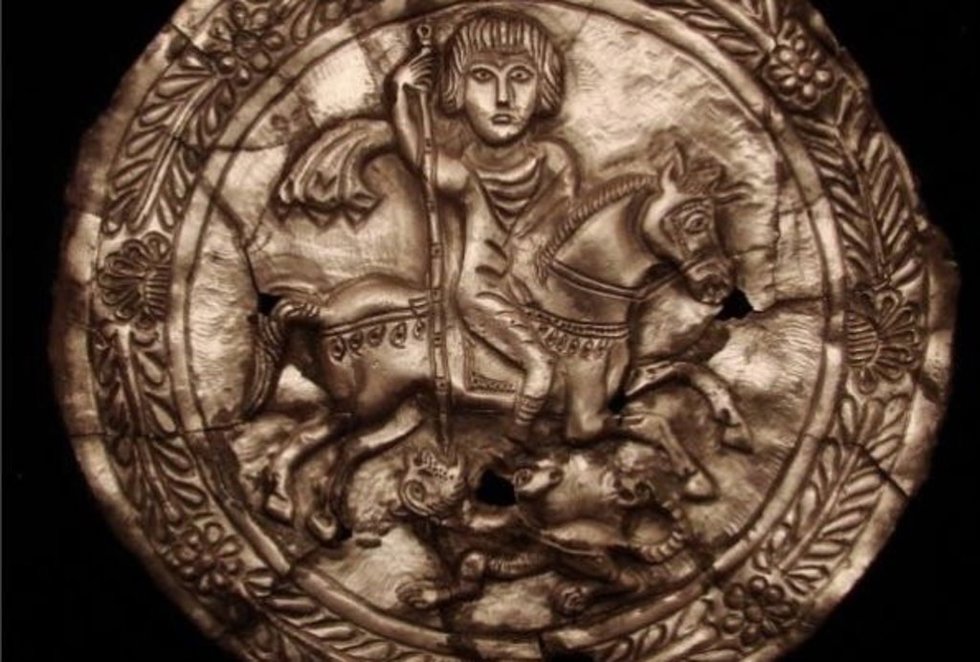Medallón visigodo procedente de Peraleda de la Mata