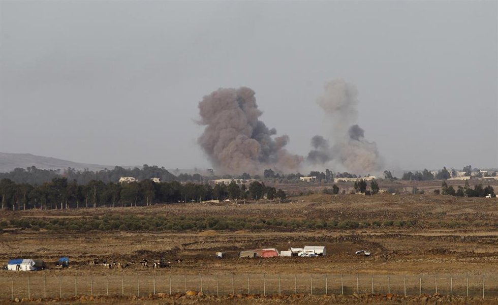 Archivo - Bombardeo israelí en Siria (archivo)