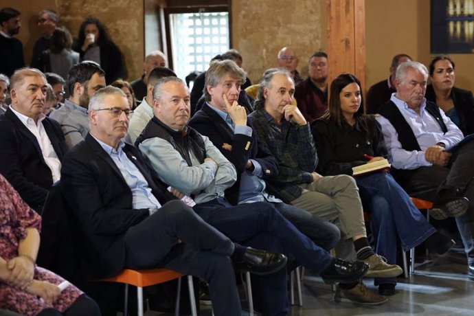 El secretario general del PSOE de Castilla y León, Carlos Martínez, durante su participación en la Conferencia Sectorial de Agricultura, que se ha celebrado este sábado en Medina de Rioseco (Valladolid)