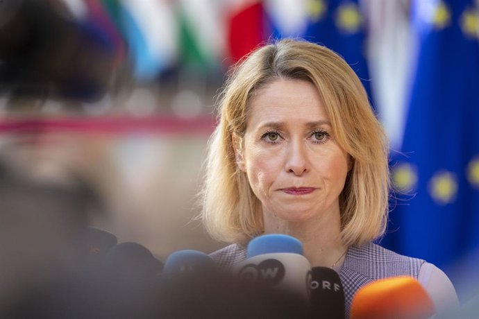 20 de março de 2025, Bruxelas, Bruxelas, Bélgica: Kaja Kallas, Vice-Presidente da Comissão Europeia. Os chefes de Estado se reuniram hoje na capital belga para uma cúpula europeia que se concentrará no fortalecimento da segurança militar da Europa.