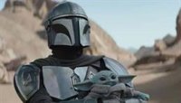 Logo oficial de The Mandalorian y Grogu, el regreso de Star Wars a los cines