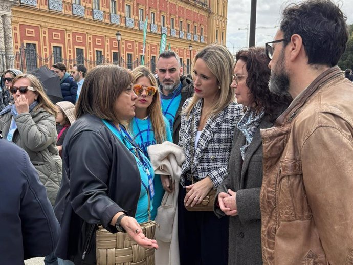 La secretaria de Educación del PSOE-A, Patricia Alba.