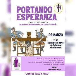 La Cofradía del Descendimiento de Cristo hará este domingo en Logroño un ensayo solidario para recaudar fondos para Fibrorioja