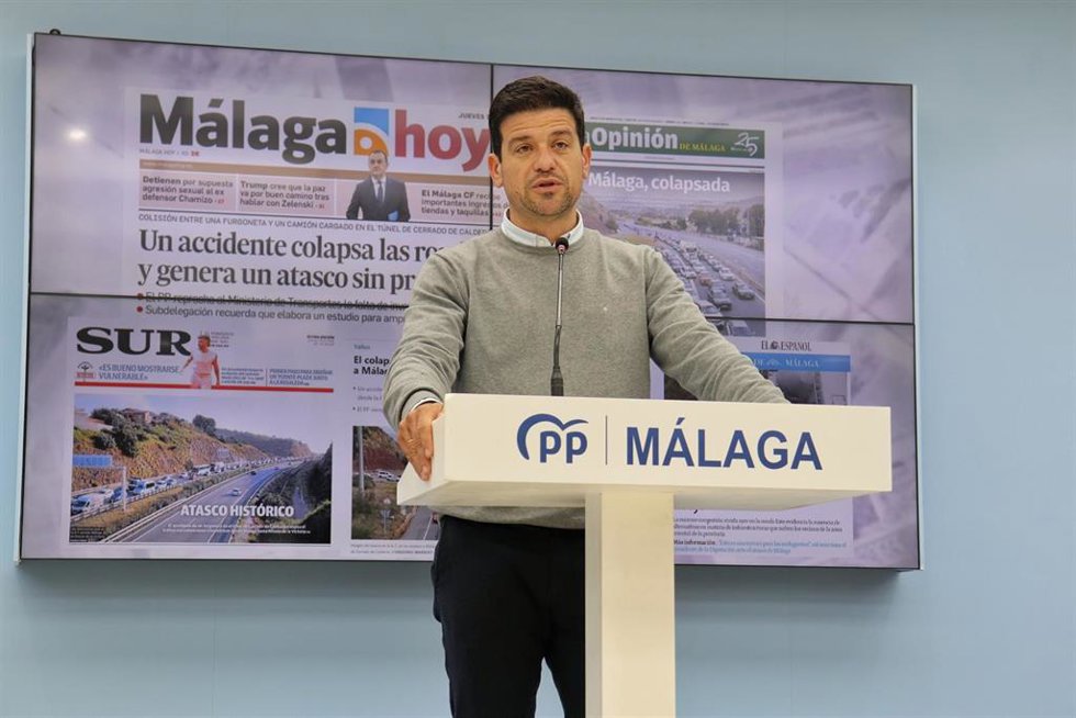 El coordinador provincial del PP de Málaga, Cristóbal Ortega.