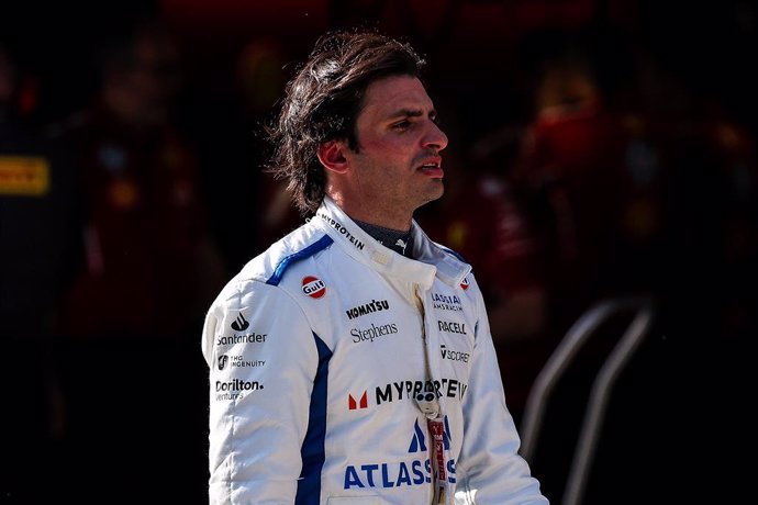 SAINZ Carlos (spa), Williams Racing FW47, retrato durante o Formula 1 Heineken Chinese Grand Prix 2025, 2ª etapa do Campeonato Mundial de Fórmula 1 da FIA de 2025, de 21 a 23 de março de 2025, no Circuito Internacional de Xangai, em Xangai, China - Foto