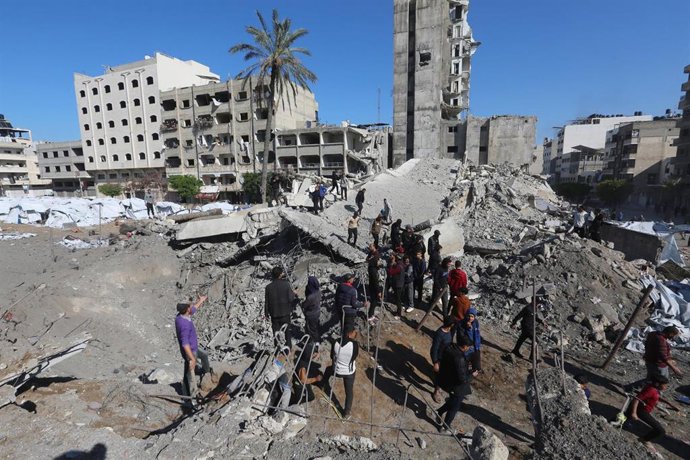 Edificios bombardeados por Israel en la Franja de Gaza (archivo)