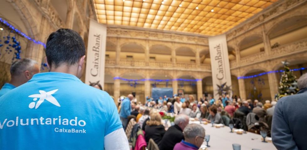 Archivo - Comida de Voluntariado CaixaBank en Burgos.