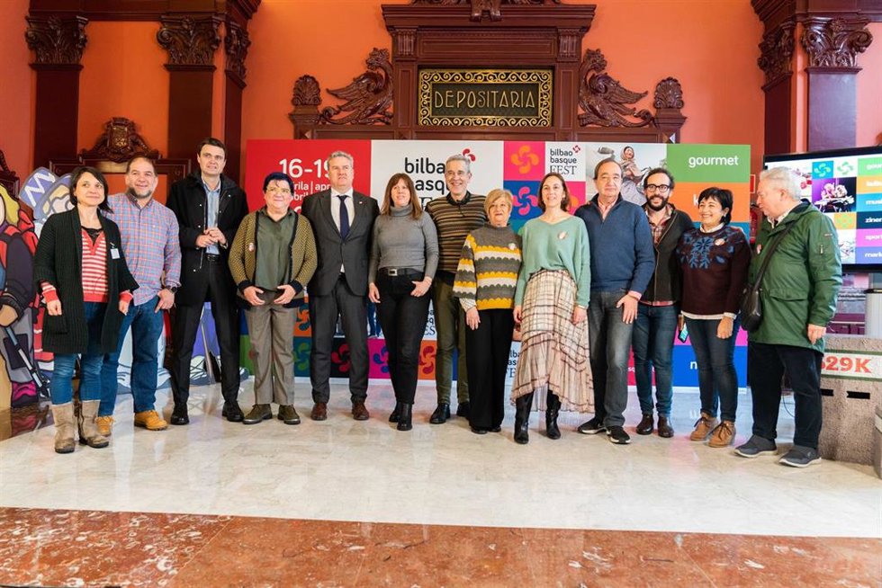 La concejala de Desarrollo Económico, Comercio, Turismo y Empleo de Bilbao, Kontxi Claver, en la presentación de Bilbao Basque Fest 2025