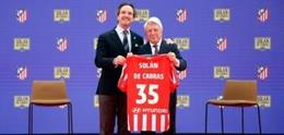 Evento de renovación de la colaboración entre Mahou y el Atlético de Madrid.