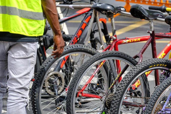 Archivo - Bicicletas en Bilbao