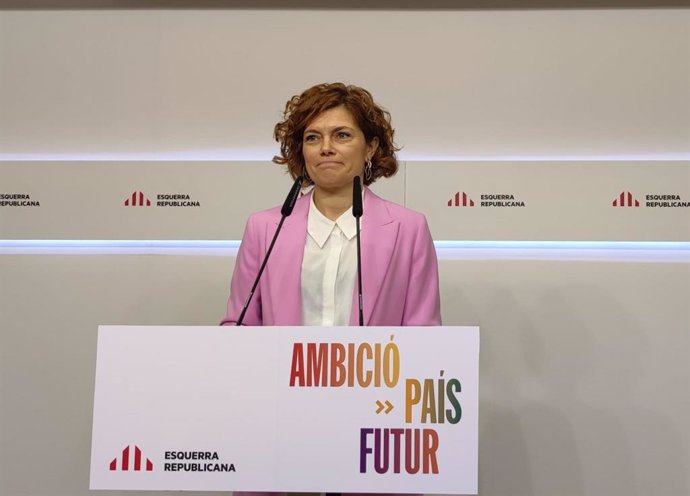 La secretària general i portaveu d'ERC, Elisenda Alamany