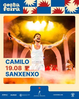 Archivo - Camilo actuará el 19 de agosto en el festival 'Costa Feira' de Sanxenxo (Pontevedra).