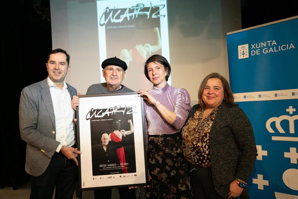Presentación de 'Cicatriz' en Santiago de Compostela.
