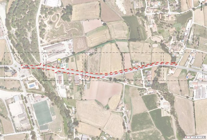 Obres previstes en l'itinerari de vianants