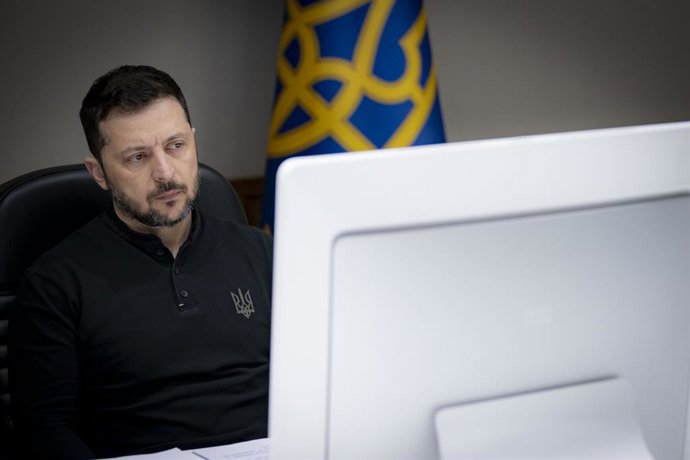 Imagem de arquivo do presidente ucraniano Volodimir Zelenski