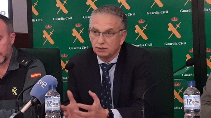 El delegado del Gobierno en Extremadura, José Luis Quintana, atiende a los medios