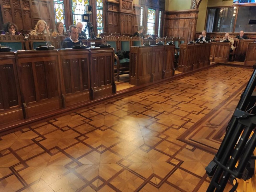 Ovidio Zapico, en una comisión parlamentaria