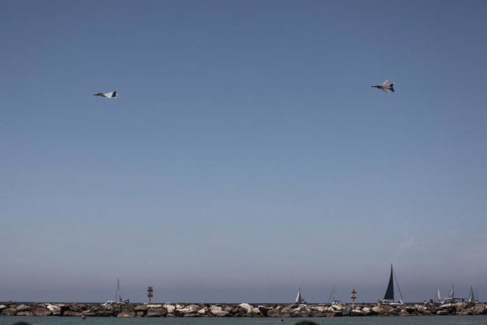 Archivo - Arquivo - Aeronave do Exército israelense durante exibição em Tel Aviv (arquivo)