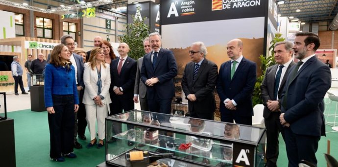 El presidente de Aragón, Jorge Azcón, en la inauguración de FIGAN.