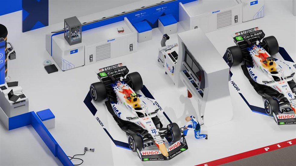 Imagen del box de VCARB.