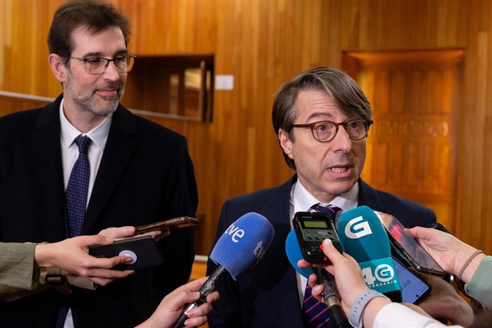 El conselleiro de Facenda, Miguel Corgos, en declaraciones
