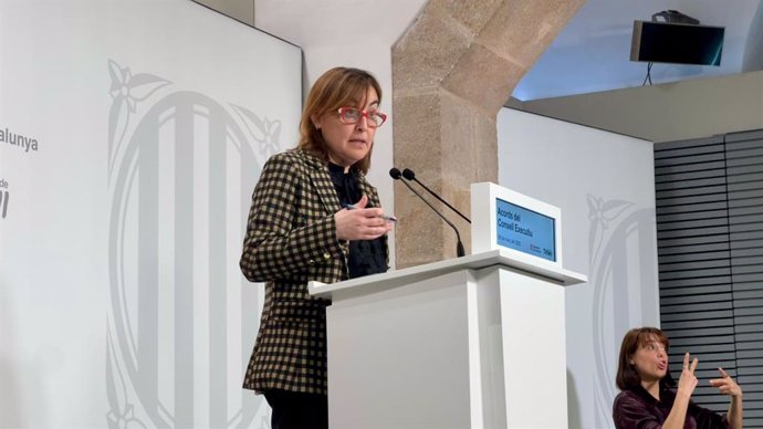 La portaveu del Govern i consellera de Territori, Habitatge i Transició Ecològica, Sílvia Paneque