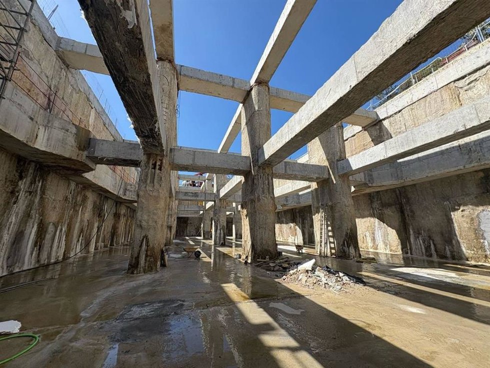 Estructura del Tanque de Tormentas en El Puerto de Santa María (Cádiz).