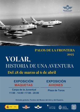 Cartel de la exposición 'Volar, historia de una aventura'.