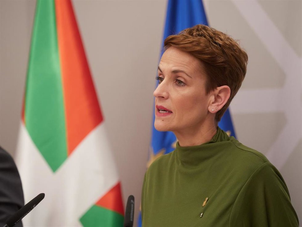 La presidenta de Navarra, María Chivite