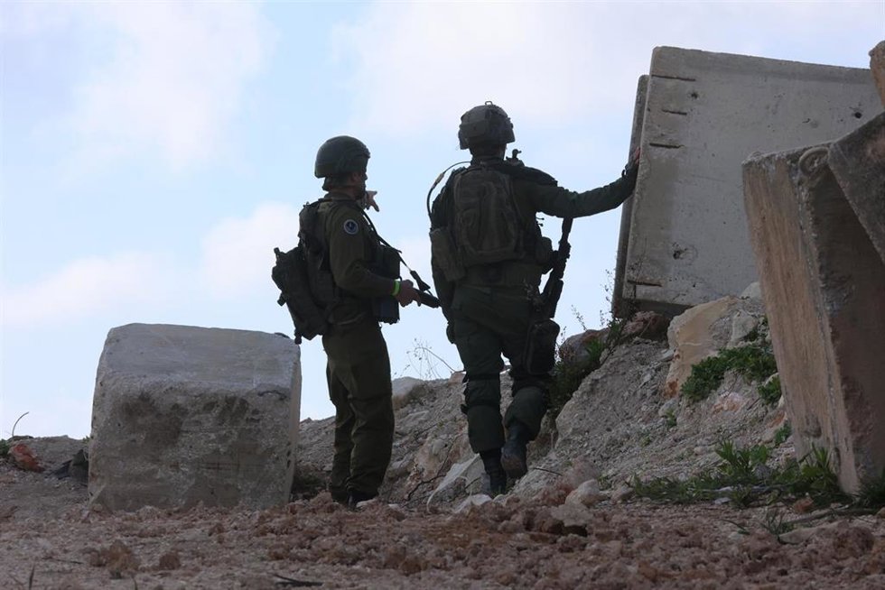 Imagen de archivo de militares de Israel en la frontera con Líbano