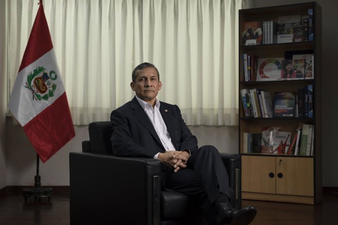 Archivo - Arquivo - 2 de outubro de 2021, Lima, PERU: Entrevista com Ollanta Humala Tasso, ex-presidente da República e líder do Partido Nacionalista Peruano.