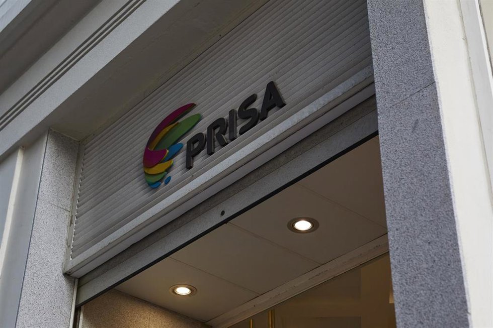 Archivo - Logo de Grupo Prisa en domicilio Social.