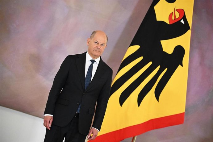 El canciller alemán en funciones Olaf Scholz 