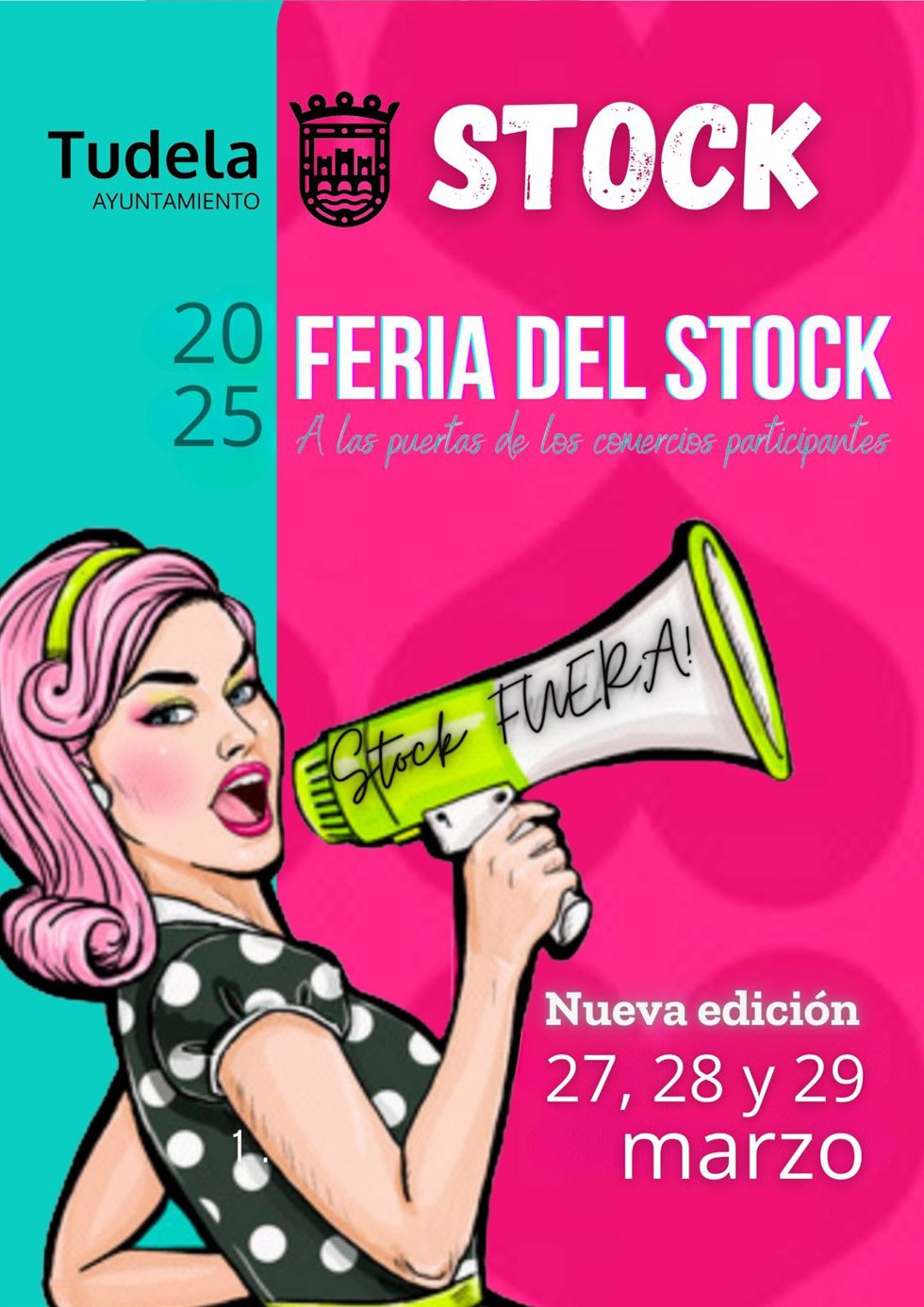 Cartel de la Feria del Stock de Tudela.